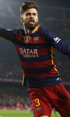 Gerard Pique Barcelona FC screenshot #1 240x400