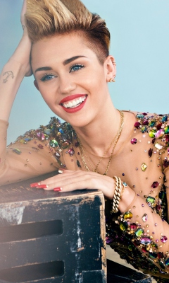 Sfondi Miley Cyrus 2014 240x400
