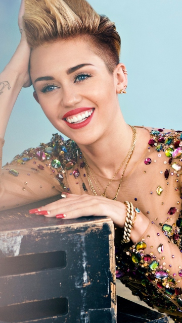 Fondo de pantalla Miley Cyrus 2014 360x640