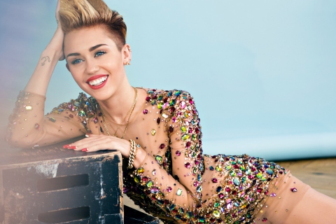 Das Miley Cyrus 2014 Wallpaper 480x320