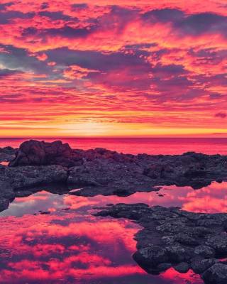 Breath Taking Sunset Coastline - Obrázkek zdarma pro Nokia Asha 300