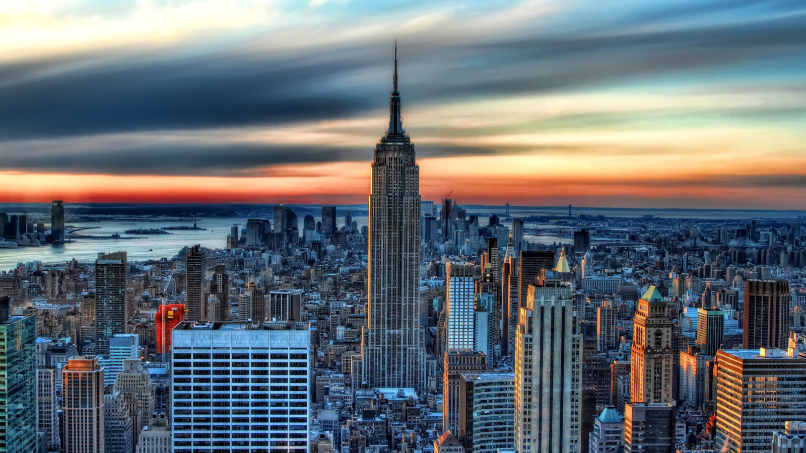 Screenshot №1 pro téma Sunset In New York City 1600x900