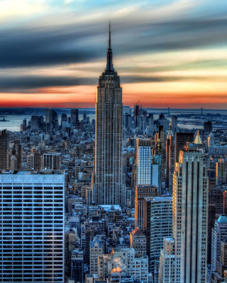 Sunset In New York City - Obrázkek zdarma pro 360x640