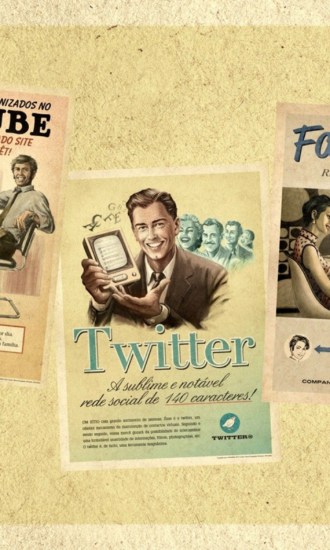 Screenshot №1 pro téma Social Networks Advertising: Skype, Twitter, Youtube 480x800