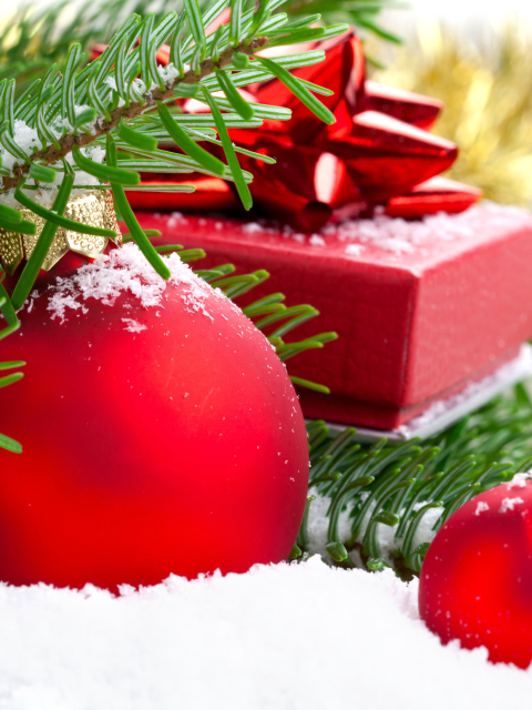Christmas Colors Red And Green screenshot #1 480x640