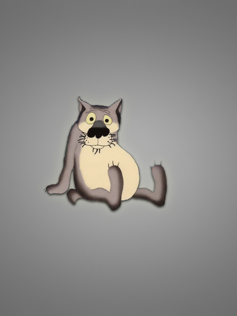 Funny Wolf wallpaper 480x640