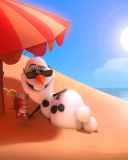 Das Olaf from Frozen Cartoon Wallpaper 128x160
