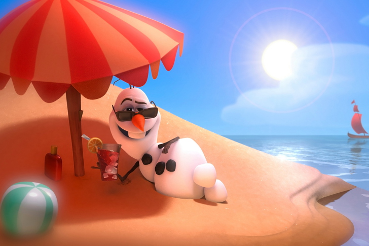 Olaf from Frozen Cartoon wallpaper