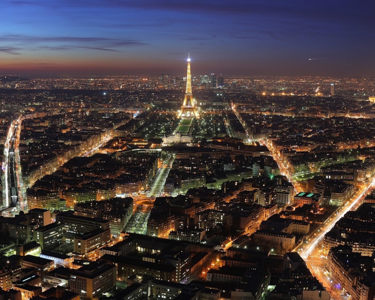 Screenshot №1 pro téma Paris At Night 1280x1024