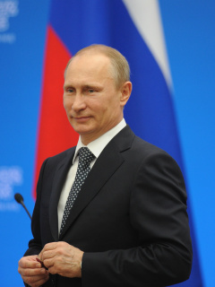 Обои Russian politic Putin 240x320