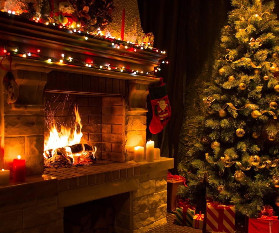 Christmas Tree Fireplace screenshot #1 960x800