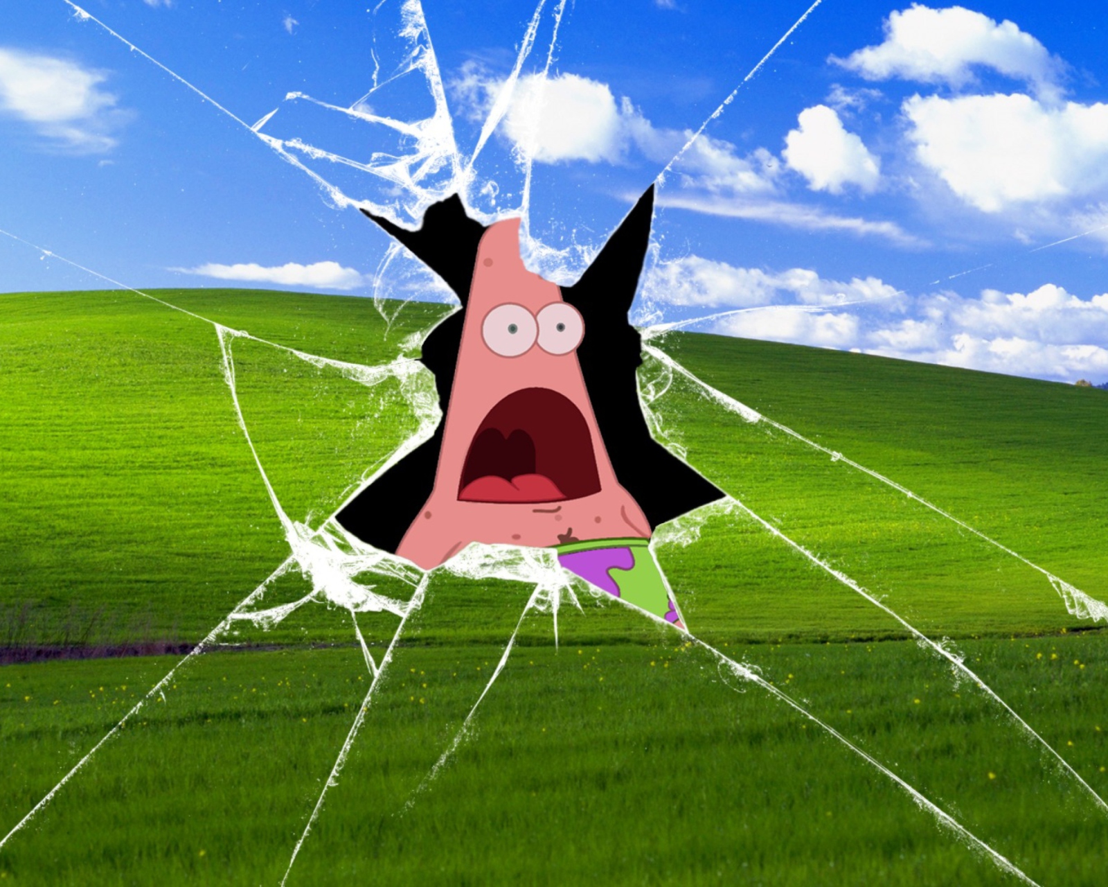 Обои Patrick Breaking Windows 1600x1280