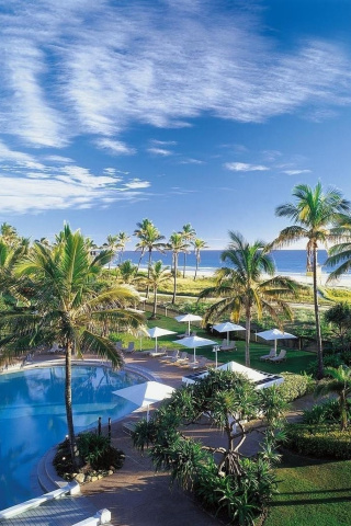 Das Resort on Ocean Bay Wallpaper 320x480