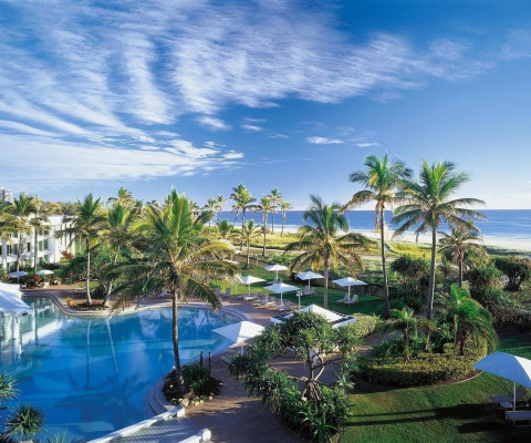 Fondo de pantalla Resort on Ocean Bay 480x400