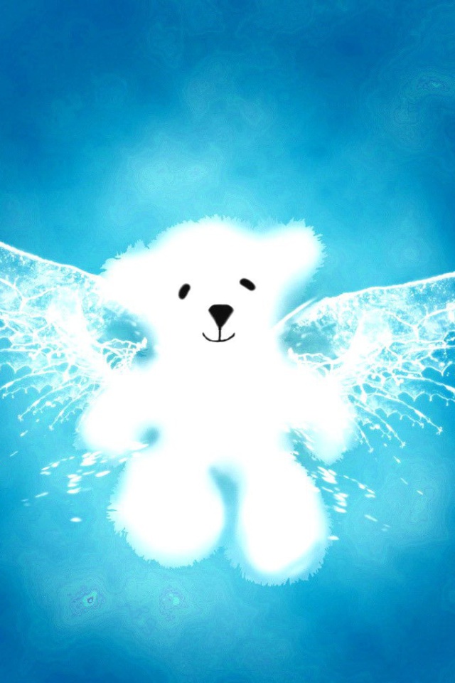 Das Angel Bear Wallpaper 640x960