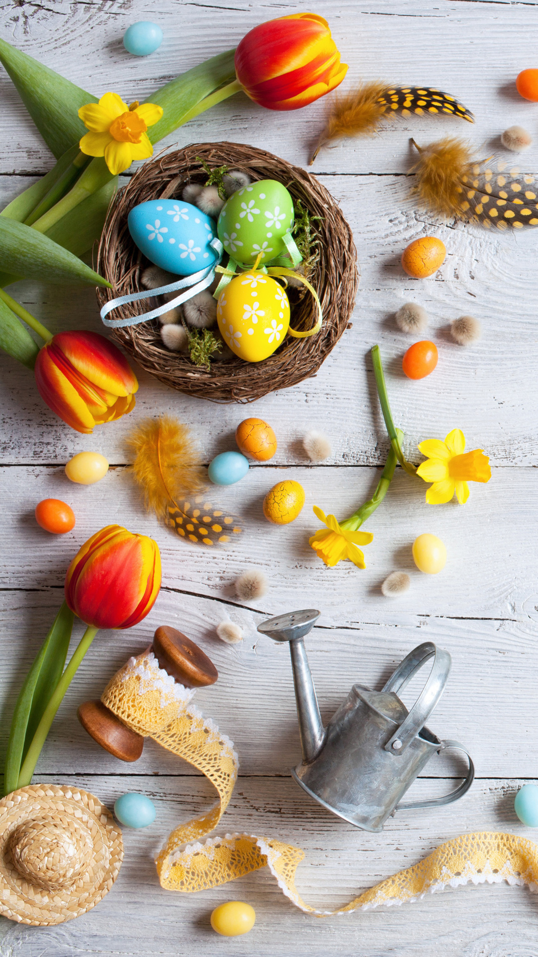 Das Easter Still Life Wallpaper 1080x1920