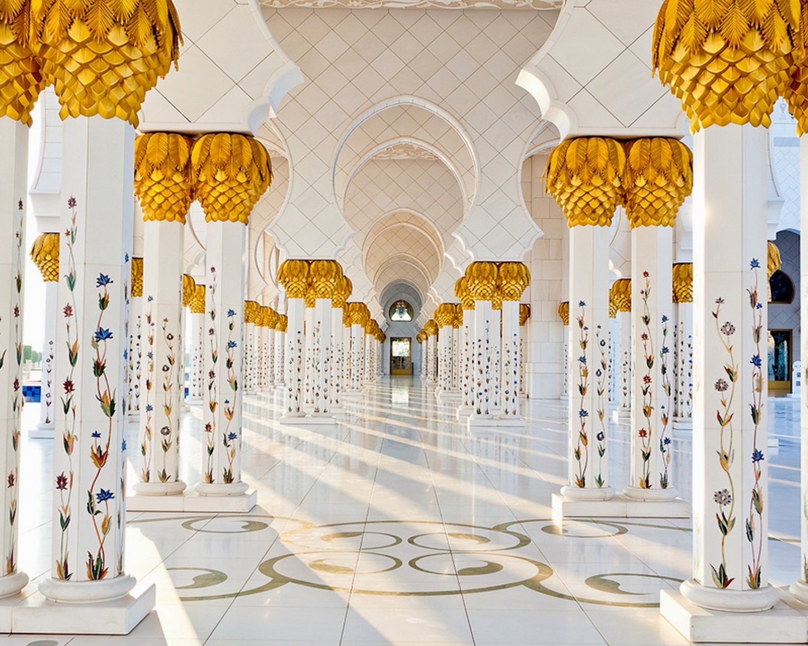 Обои Sheikh Zayed Grand Mosque Abu Dhabi 1600x1280