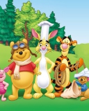 Pooh and Friends wallpaper 128x160