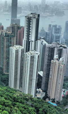 Fondo de pantalla Hong Kong Hills 240x400