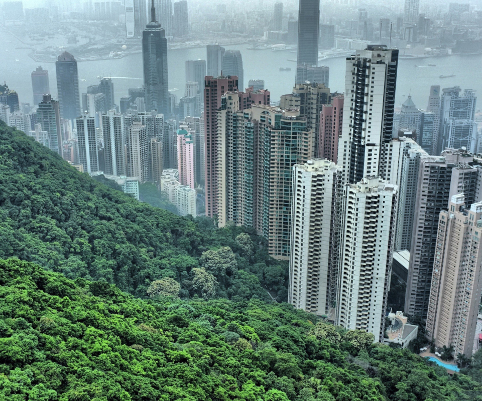 Fondo de pantalla Hong Kong Hills 960x800