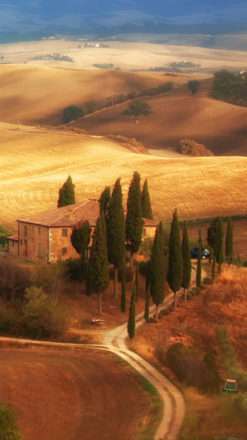 Fondo de pantalla Italy, Tuscany 360x640
