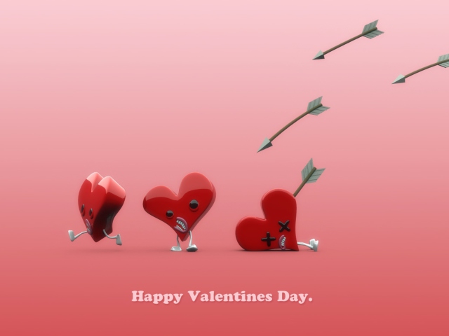 Das Happy Valentine's Day Wallpaper 640x480