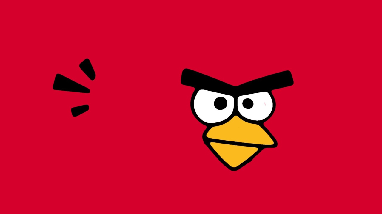 Red Angry Bird wallpaper 1280x720
