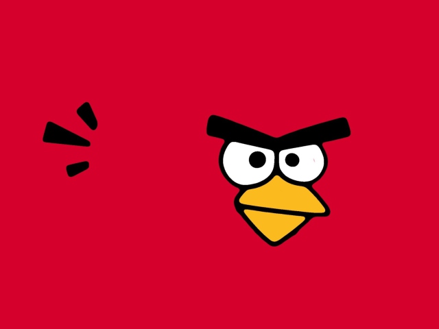 Red Angry Bird wallpaper 640x480