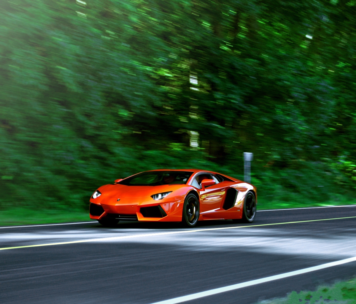 Screenshot №1 pro téma Orange Lamborghini Aventador Lp700-4 1200x1024