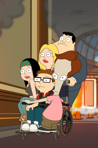 Fondo de pantalla American Dad 320x480