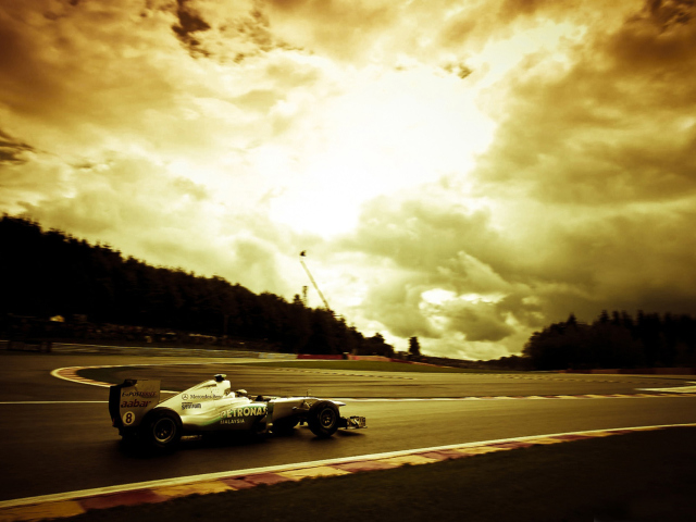 Screenshot №1 pro téma Mercedes GP F1 640x480