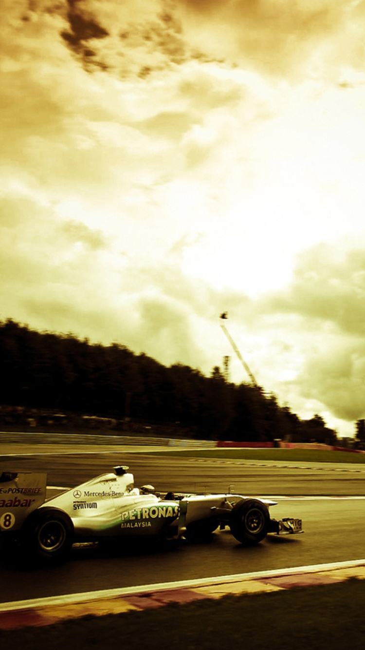 Screenshot №1 pro téma Mercedes GP F1 750x1334