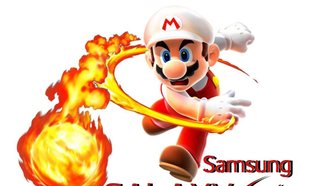 Обои Mario Fire Game 1024x600