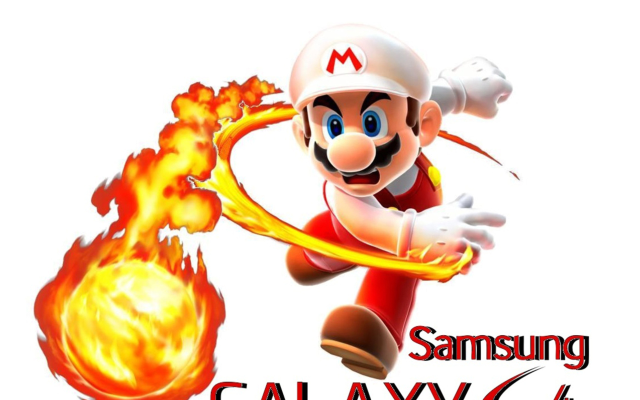 Das Mario Fire Game Wallpaper 1280x800