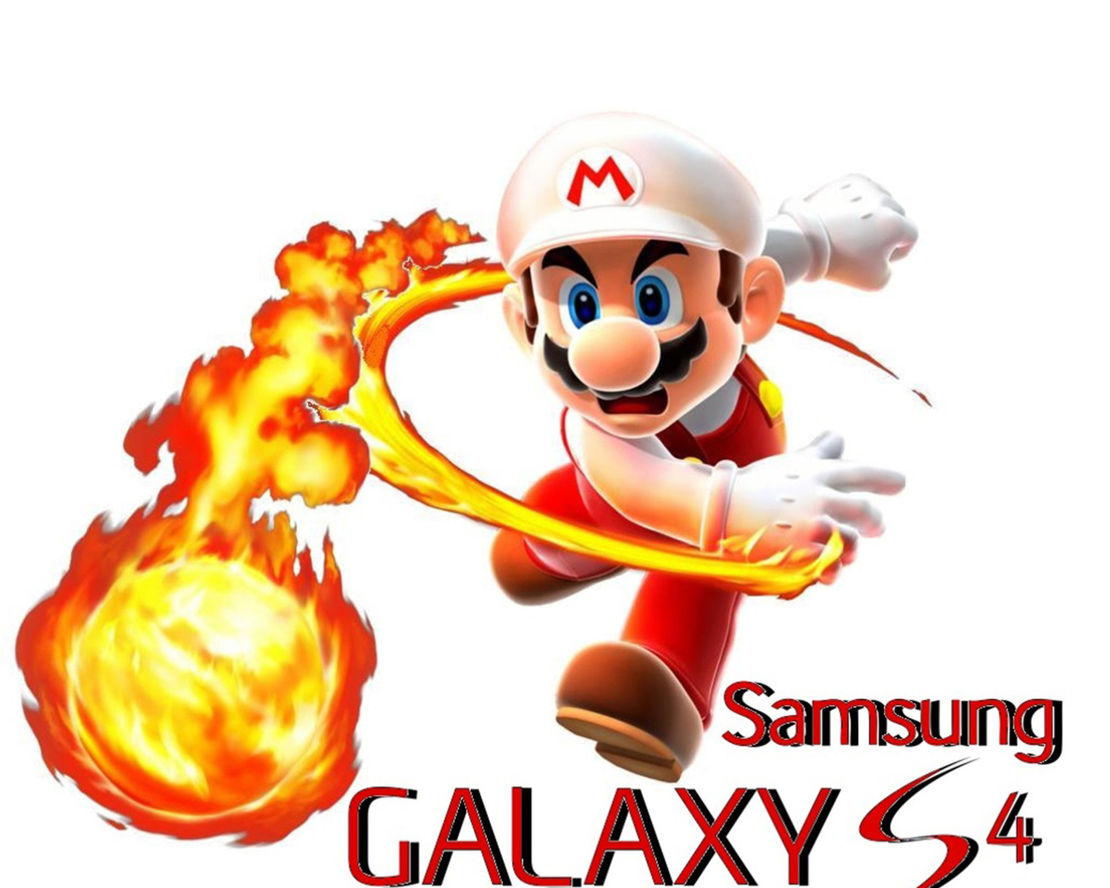 Das Mario Fire Game Wallpaper 1600x1280