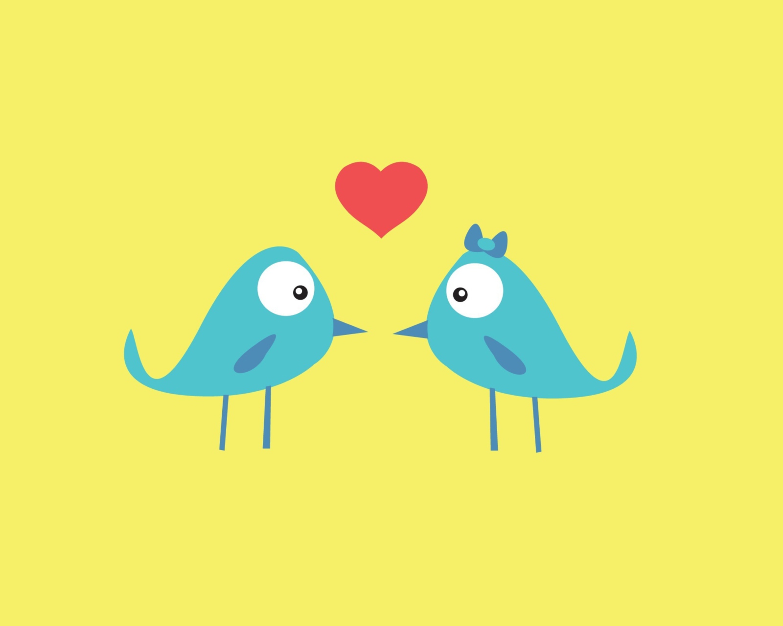 Fondo de pantalla Birds In Love 1600x1280