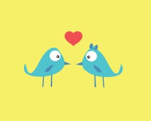 Sfondi Birds In Love 220x176