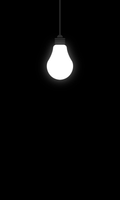 Das Bulbs Dark Light Wallpaper 240x400
