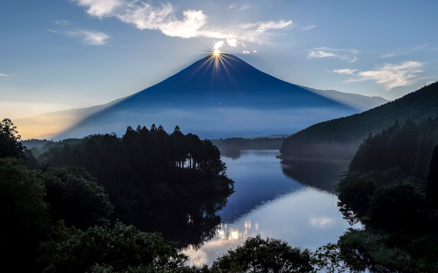 Screenshot №1 pro téma Japan, Volcano Fuji 1440x900