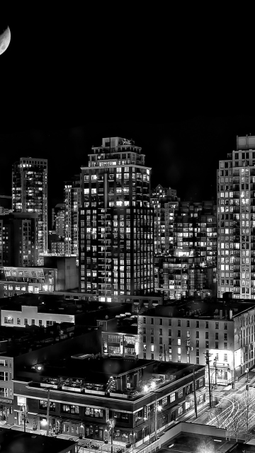 Fondo de pantalla Night Canadian City 360x640
