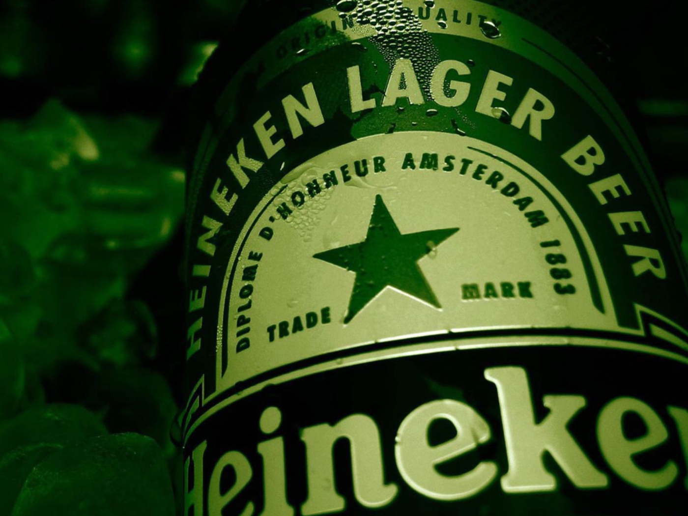 Обои Heineken Lager Beer 1400x1050