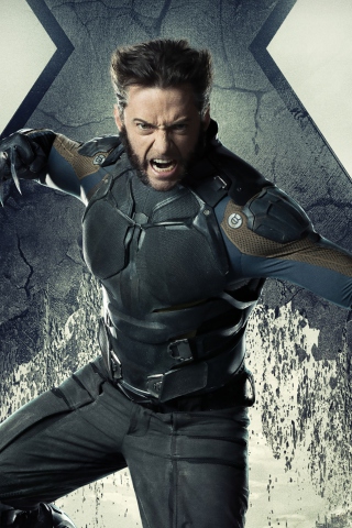 Hugh Jackman X Men Days Of Future Past screenshot #1 320x480