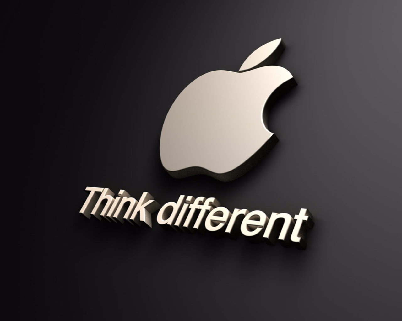 Das 3D Apple Wallpaper Wallpaper 1280x1024