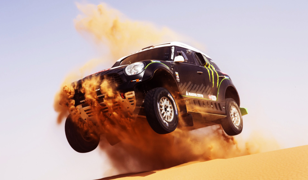 Screenshot №1 pro téma Mini Cooper Countryman Dakar Rally 1024x600