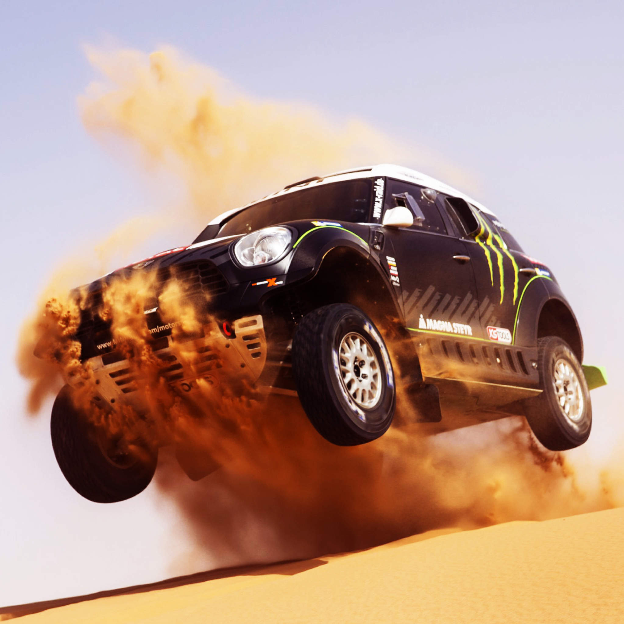 Обои Mini Cooper Countryman Dakar Rally 2048x2048