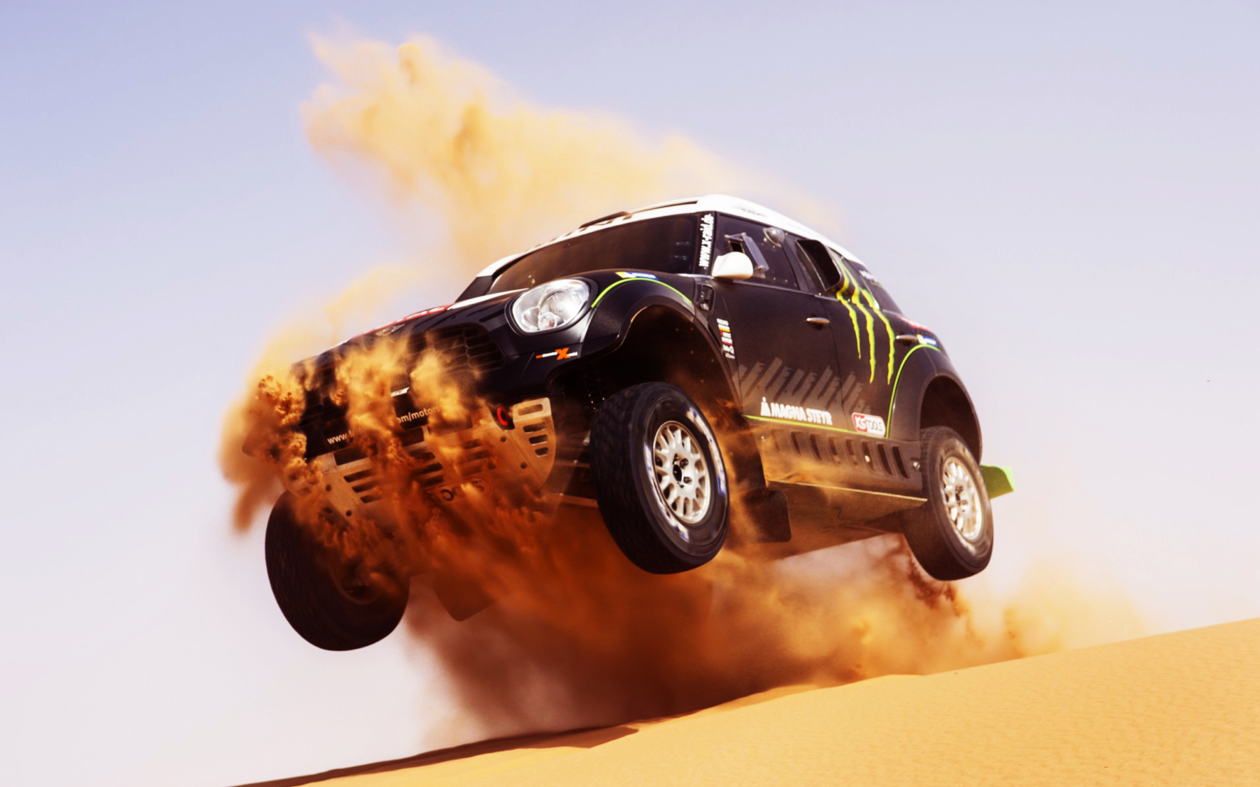 Обои Mini Cooper Countryman Dakar Rally 2560x1600