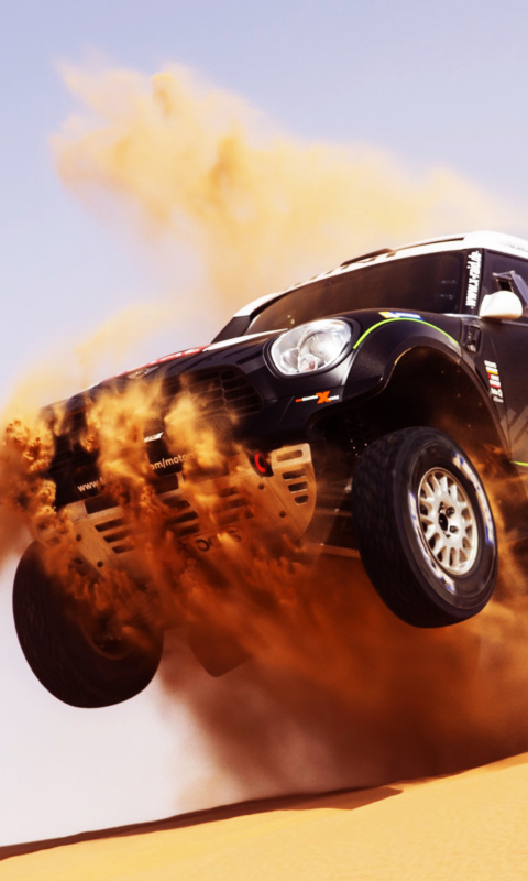 Mini Cooper Countryman Dakar Rally wallpaper 480x800