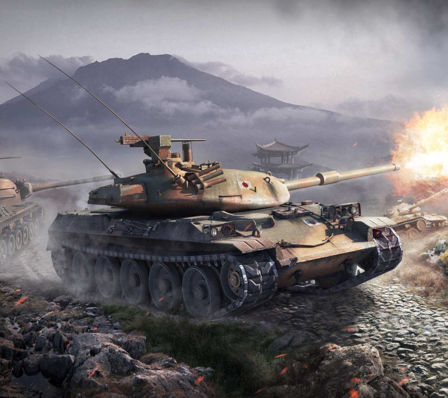 Das World Of Tanks Battle Wallpaper 1440x1280