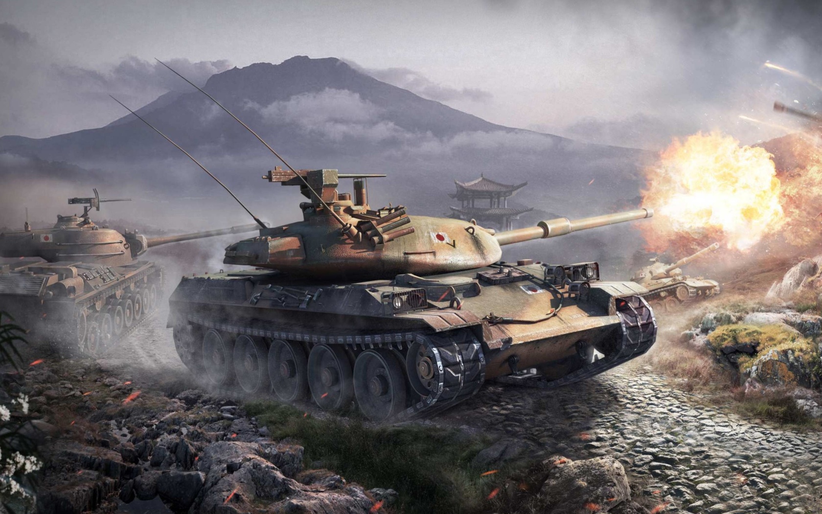 Fondo de pantalla World Of Tanks Battle 1680x1050