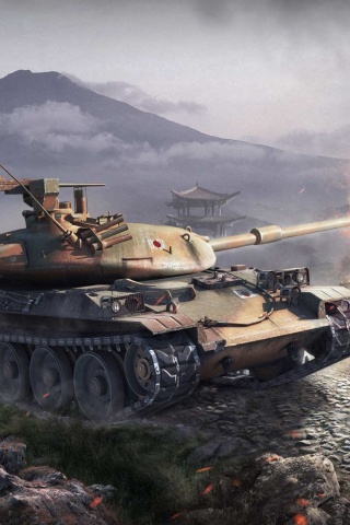 Fondo de pantalla World Of Tanks Battle 320x480